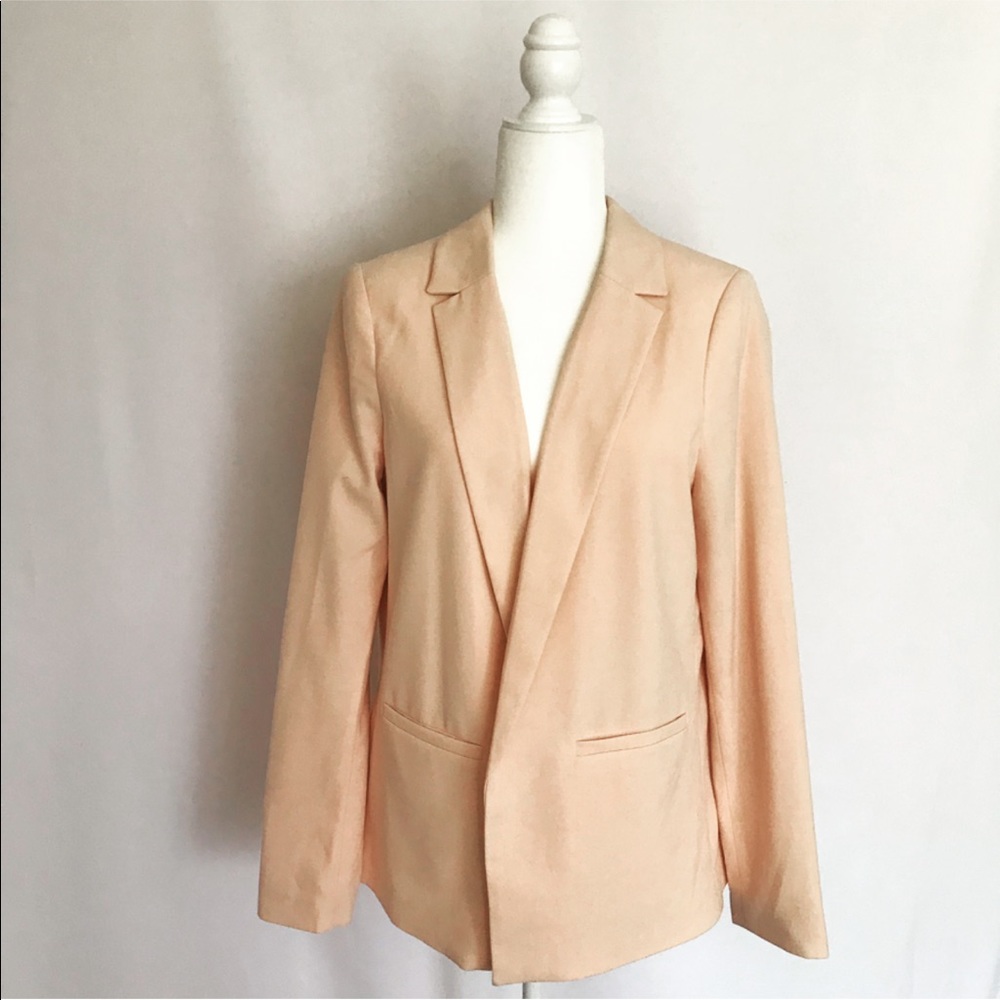 Forever21 Buttonless Pink Boyfriend Blazer L